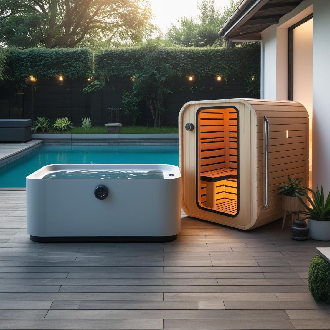 Wellness Recovery Duo – Cold Plunge & Compact Outdoor Sauna