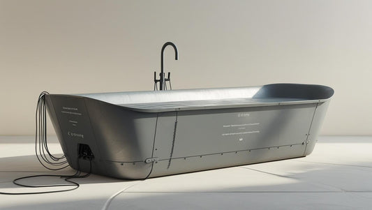 Performance Long Steel Cold Plunge + Integrated Chiller System
