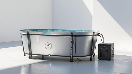 Oval Hybrid Cold Plunge w/ Reinforced Frame + Chiller System